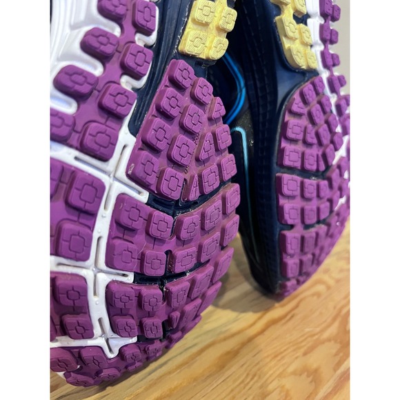 Brooks Ghost 8 Women's Running Shoes Navy Blue Teal Pink Sz 7 Medium - Picture 11 of 13